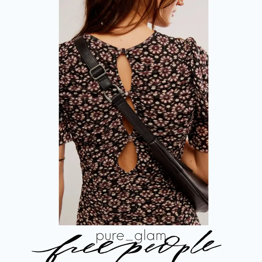 Free People floral midi dress